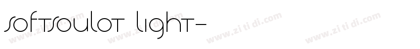 SoftsoulOT Light字体转换